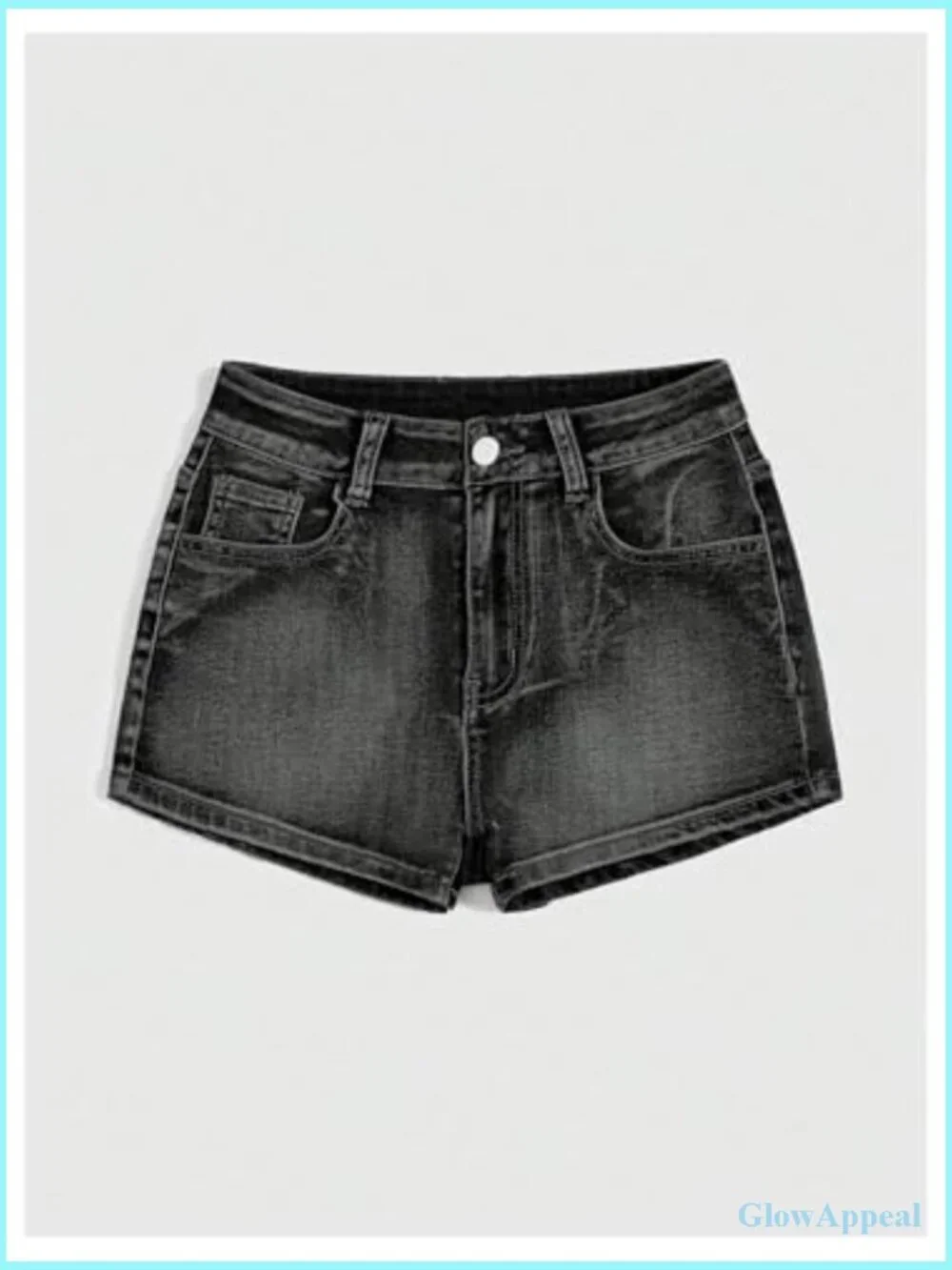 Y2k Low Rise Denim Shorts Skinny Stretch Mini Jean Shorts Streetwear
